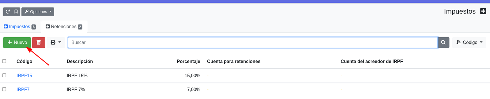Com configurar les retencions d'IRPF