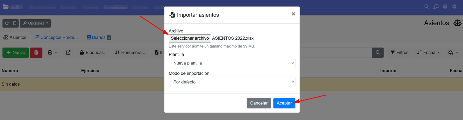 Com copiar assentaments d'excel a gestioerp.cat