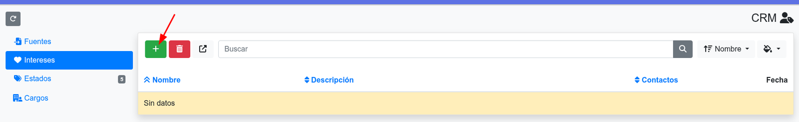 Com crear interessos al CRM
