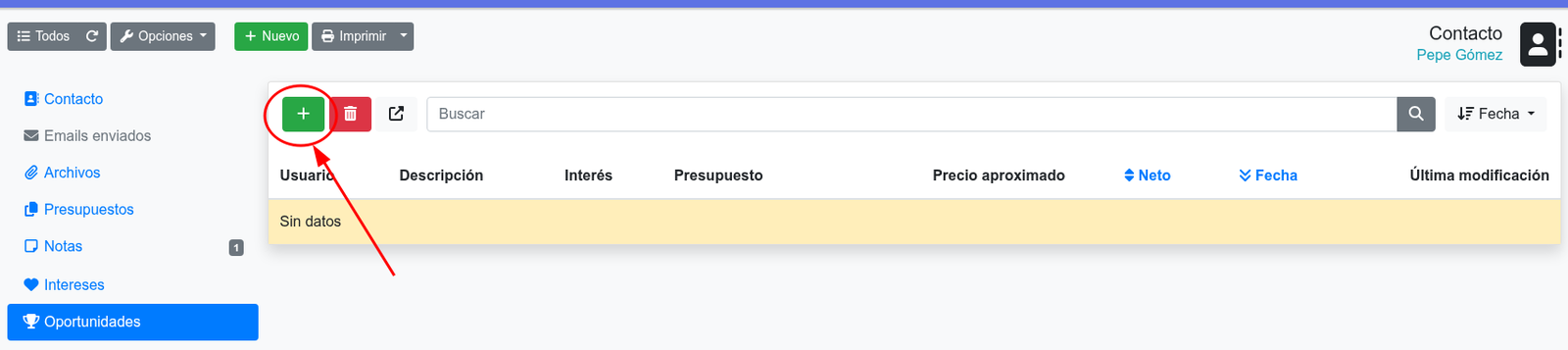 Com crear oportunitats (leads) al CRM