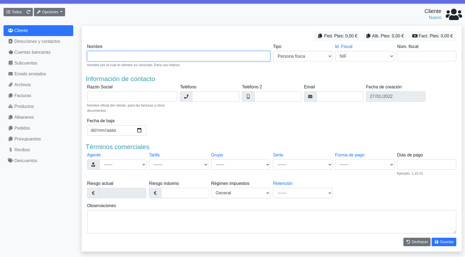 Com crear un client