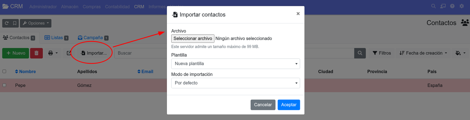 Com crear un contacte al CRM