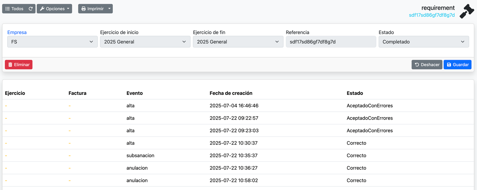 Com crear i enviar un requeriment