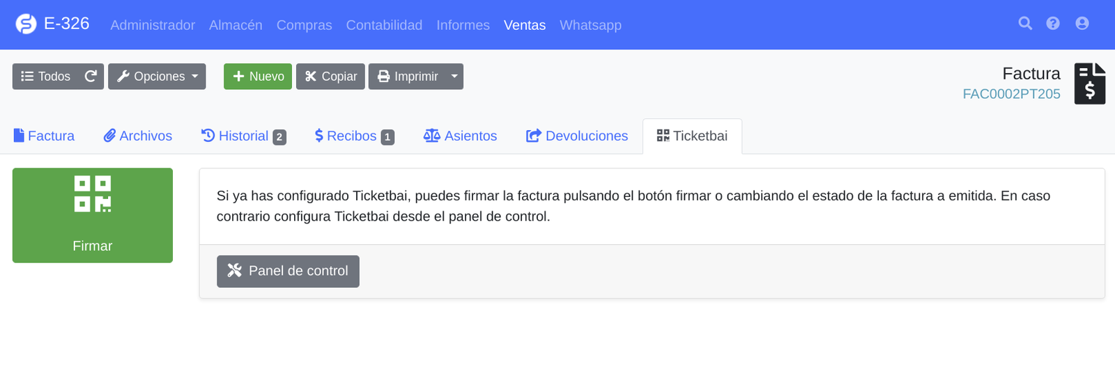 Com funciona el mòdul Ticketbai?