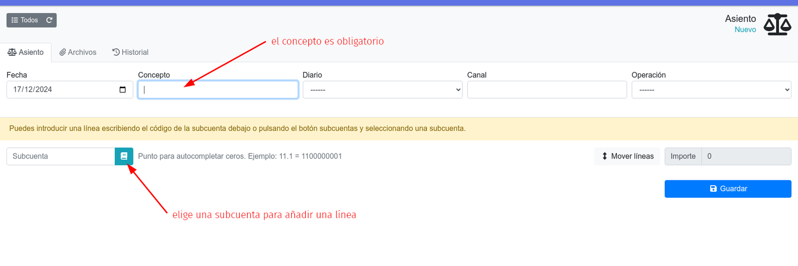Com fer un assentament comptable
