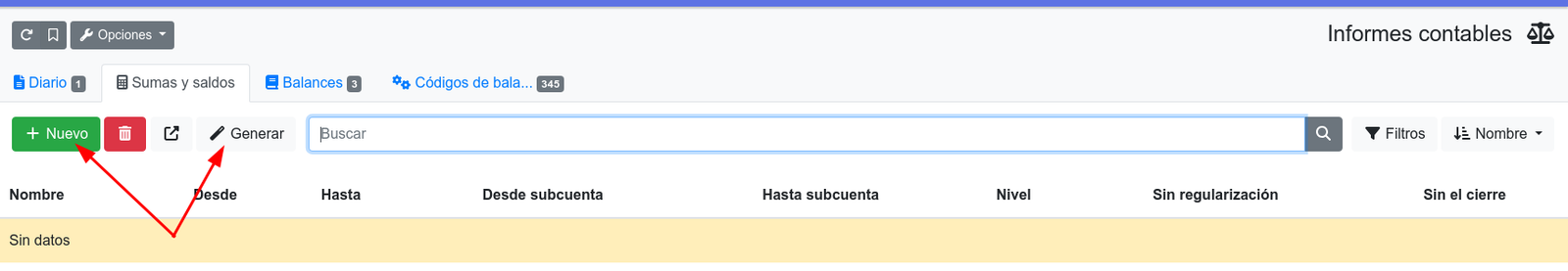 Com fer un Balanç de sumes i saldos