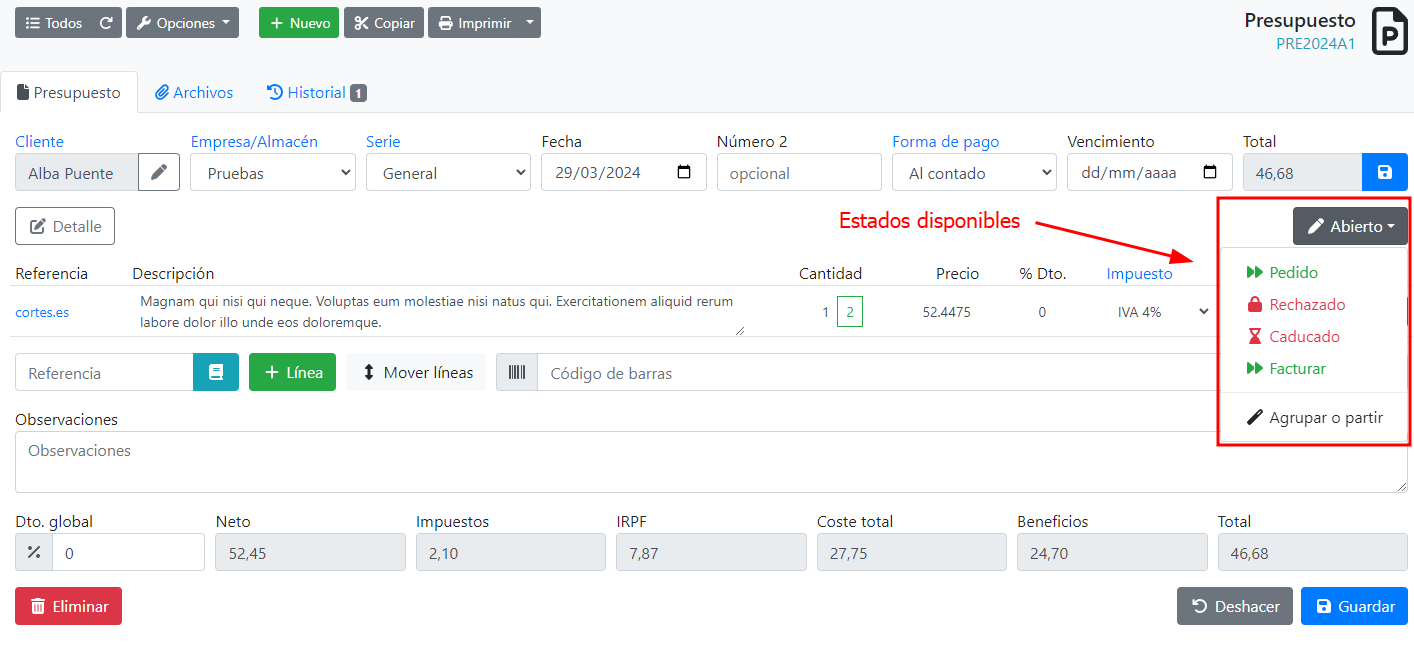 Com fer un pressupost