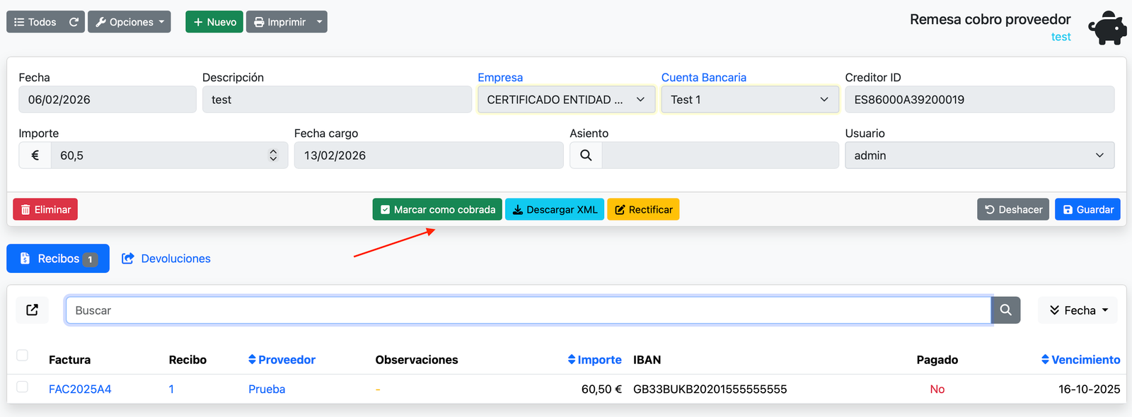 Remesa de pagament