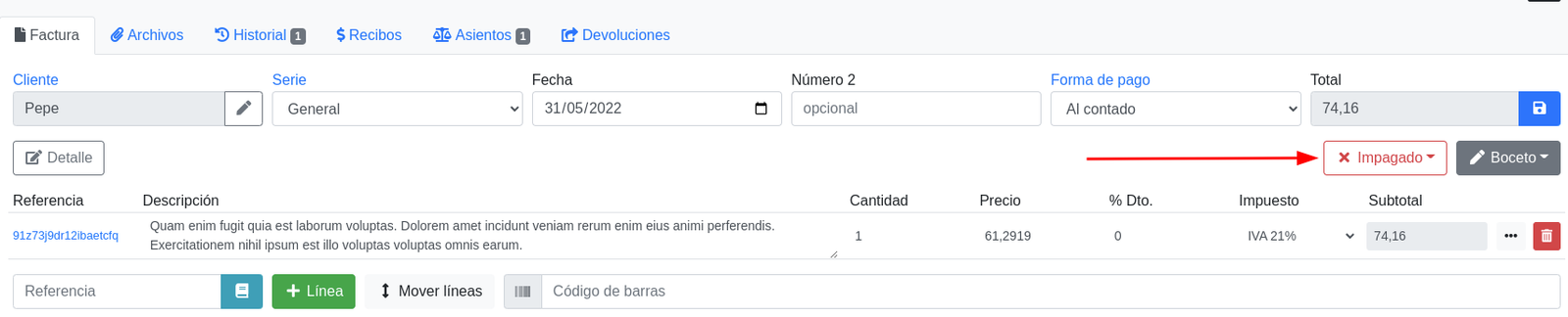 Com registrar una factura de compra