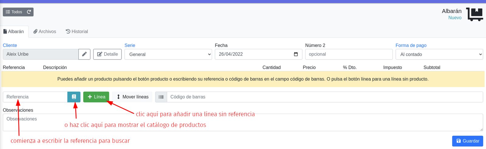 Com fer una factura de venda
