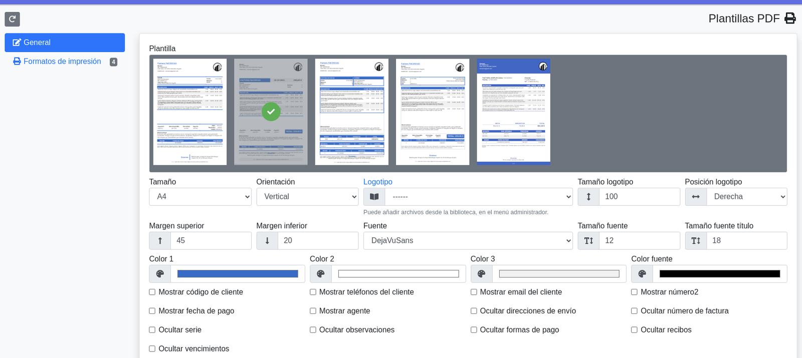 Triar i configurar la plantilla