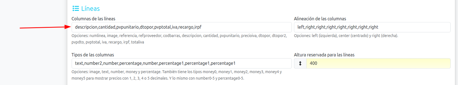 Com modificar el disseny de factures