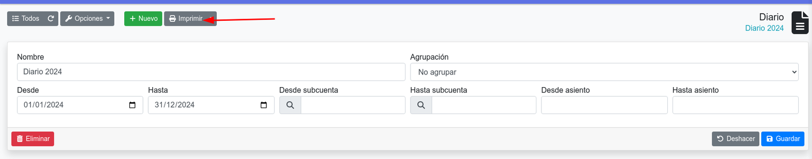 Com obtenir un diari comptable