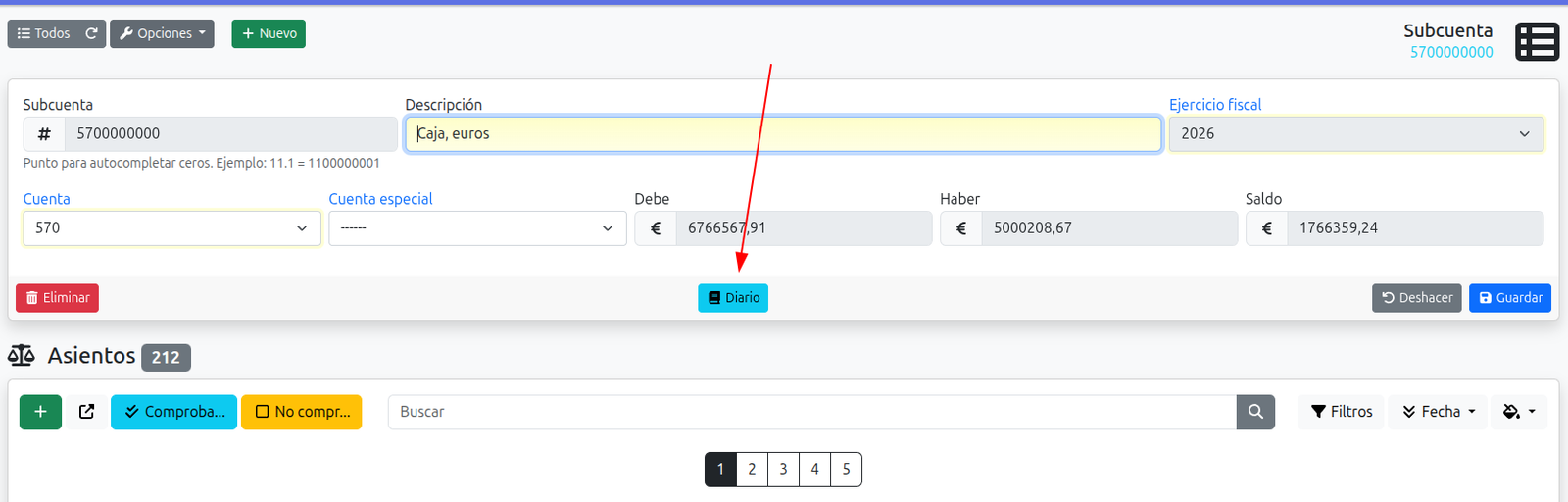 Com obtenir un diari comptable