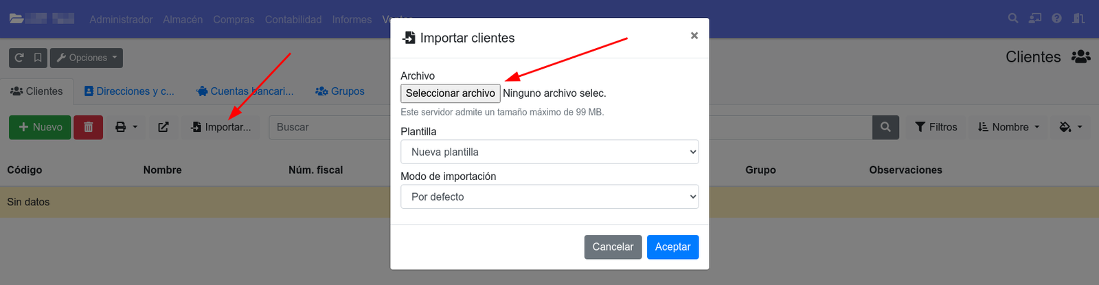 Copiar dades de Contasimple a gestioerp.cat