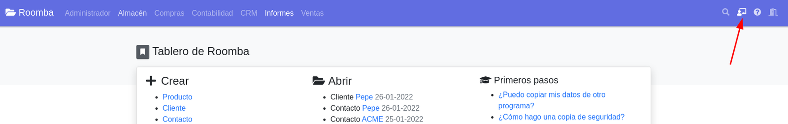 El tauler o dashboard