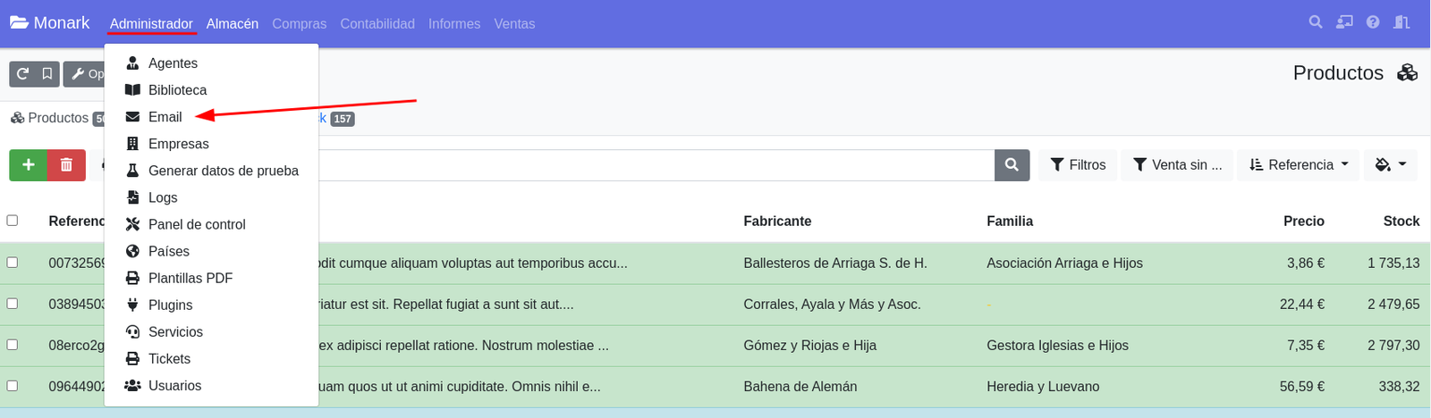 Programar l'enviament