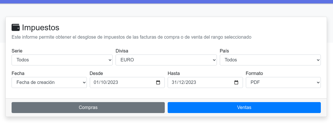 Informes per al SII