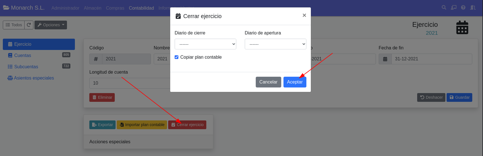 Els exercicis comptables